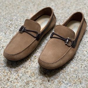 Salvatore Ferragamo Moc Toe Suede Drivers